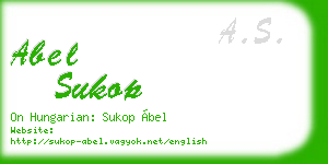 abel sukop business card